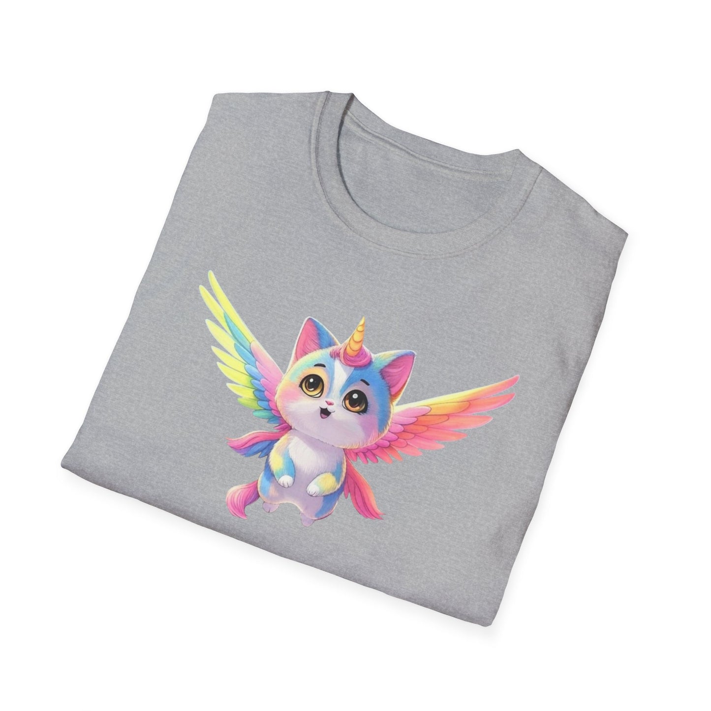 Flying Catacorn, T-Shirt - Cute Flying Feline Unicorn Design - Psychonaut Swag