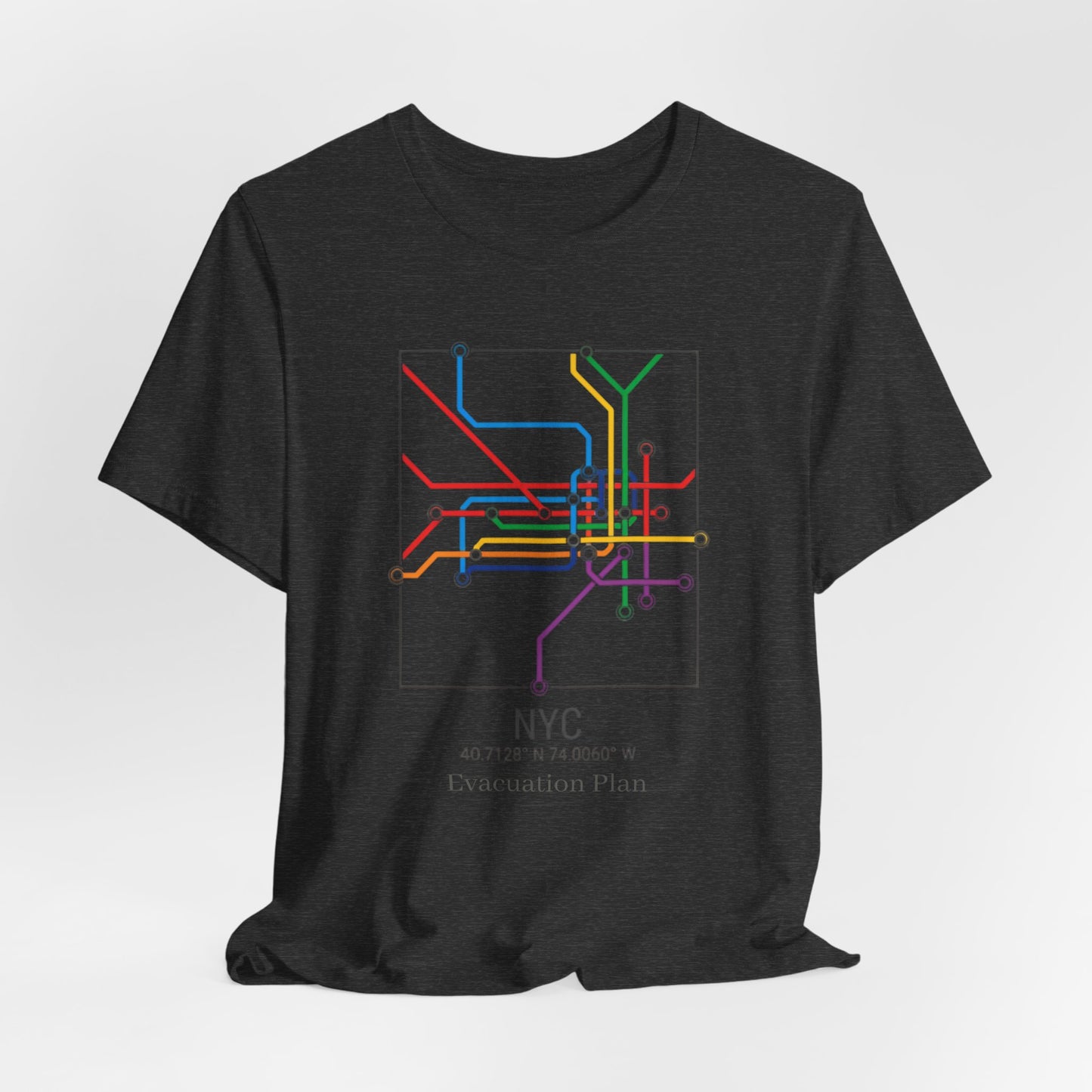 NYC Evacuation Plan, Unisex Jersey Short Sleeve Tee