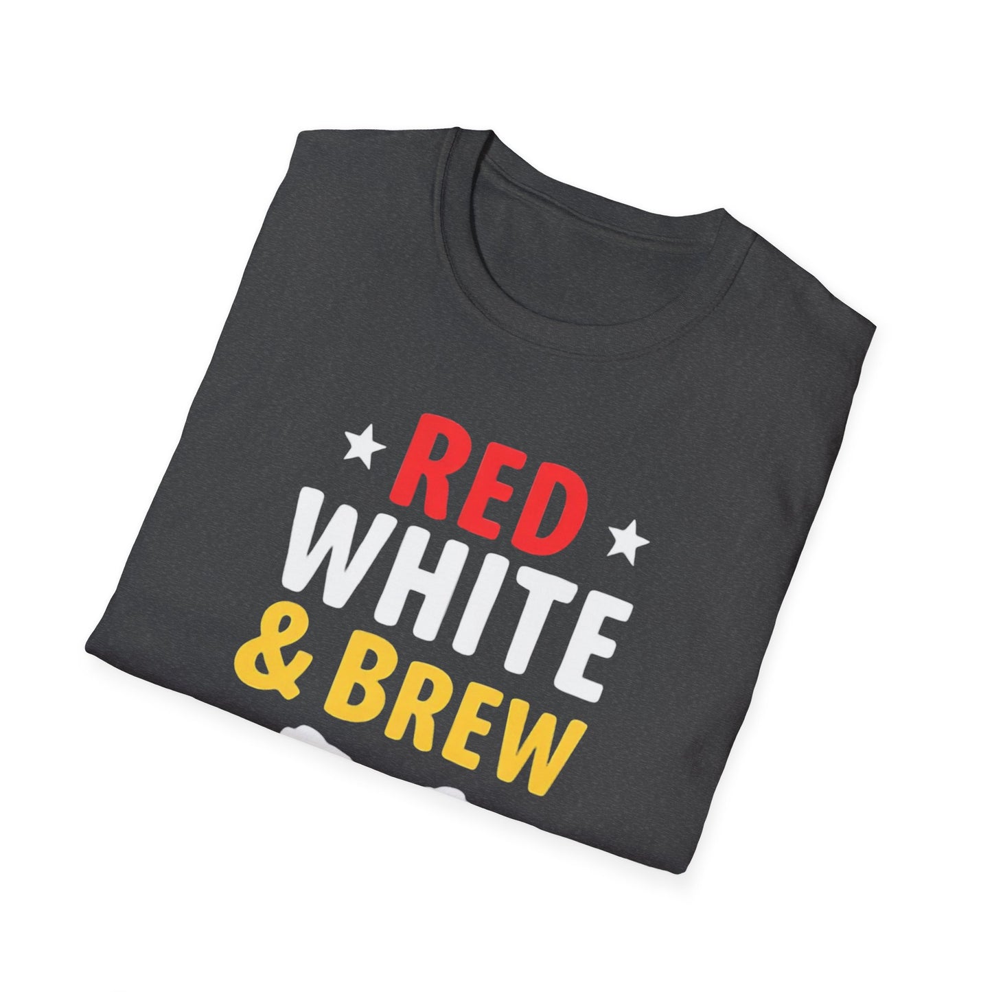 Red White & Brew Shirt, Gift for Dad, Fourth of July Apparel, BBQ Party Wear - Psychonaut Swag