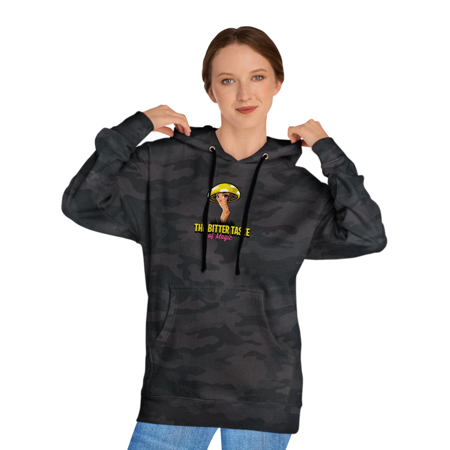 Hooded Sweatshirt: Bite Back Shroom Design - Psychonaut Swag
