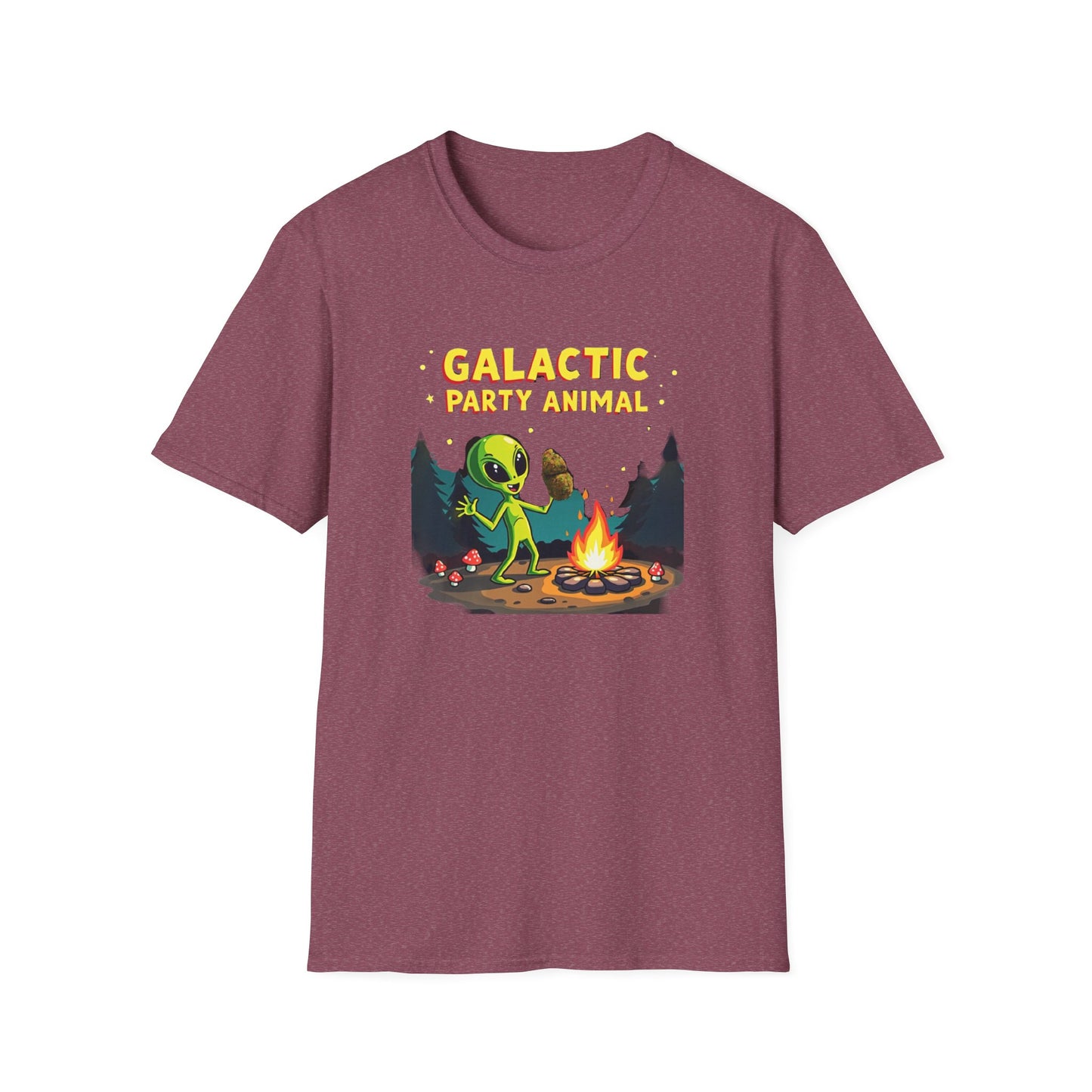 Galactic Party Animal T-Shirt - Unisex Softstyle Tee for Fun Gatherings - Psychonaut Swag