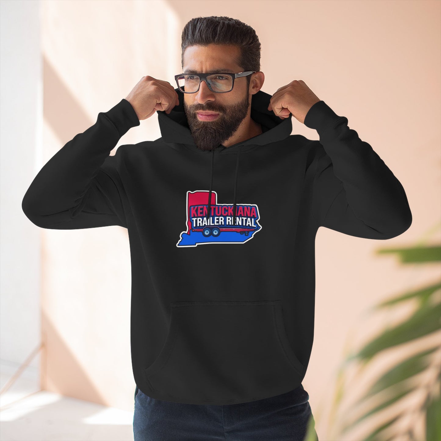 Kentuckiana Trailer Rental Hoodie | Cozy Casual Wear, Perfect for Road Trips, Gift for Outdoor Enthusiasts, Iconic Travel Style