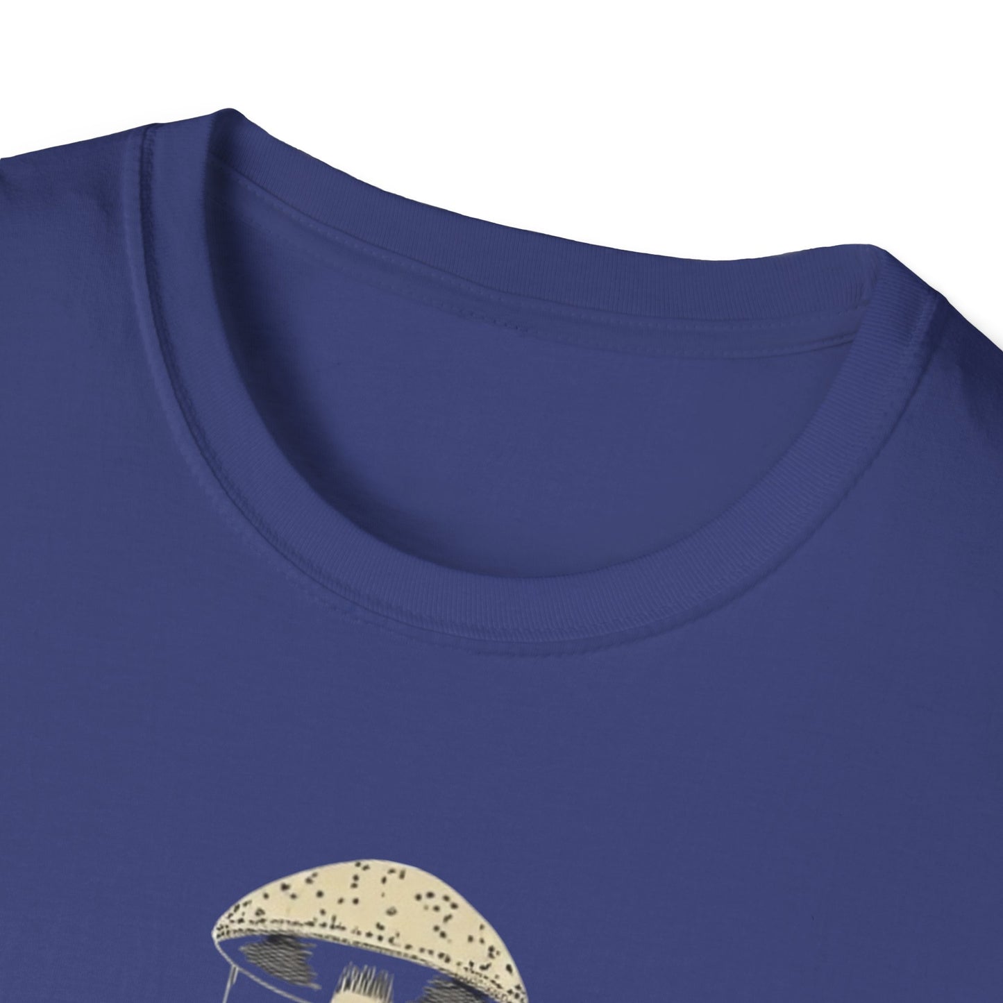 Ego Death Club Mushroom, T-Shirt, Unisex Softstyle Tee, Casual Wear, Gift for Friends, Unique Graphic Shirt - Psychonaut Swag