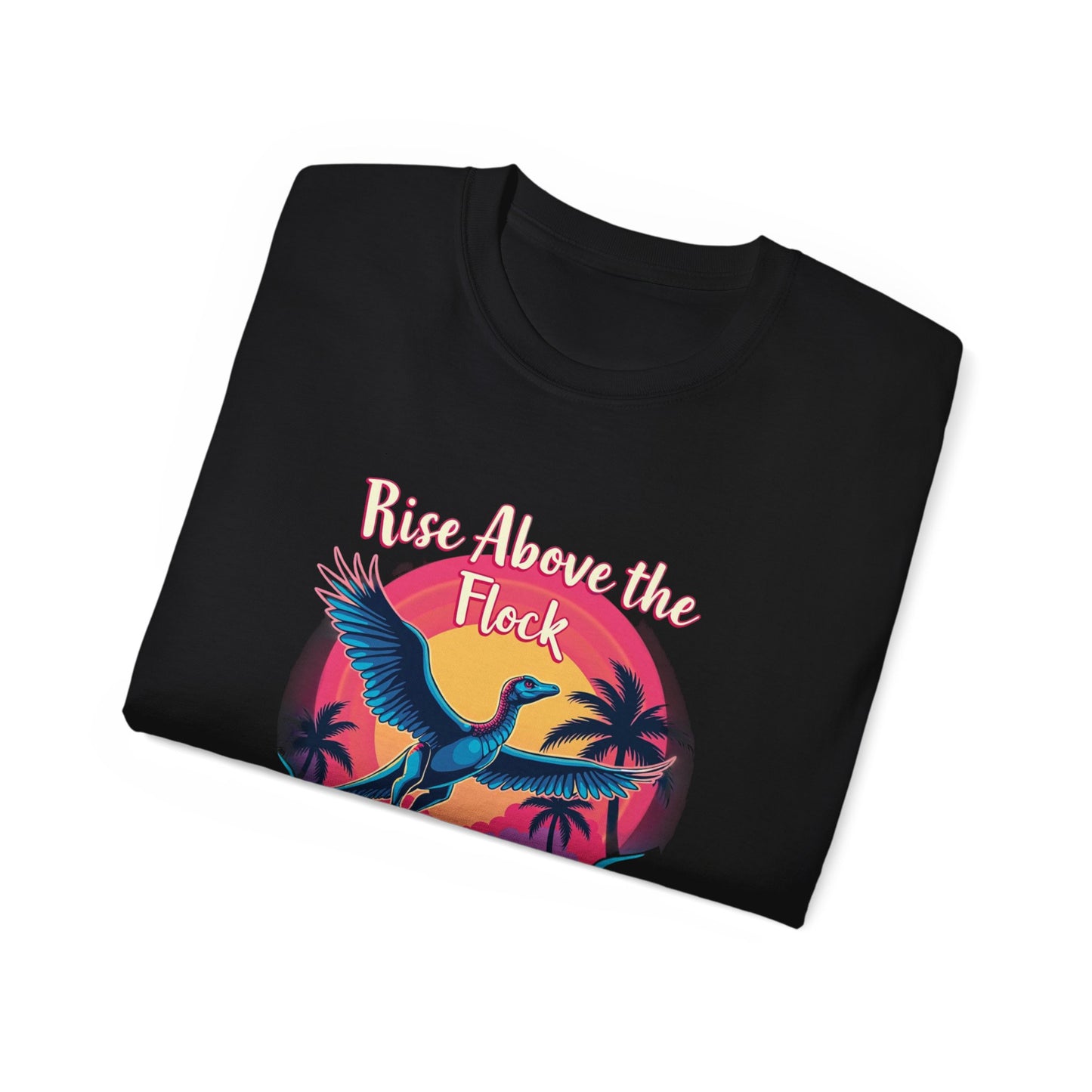 Rise Above the Flock Unisex Ultra Cotton Tee - Tropical Vibe Shirt - Psychonaut Swag