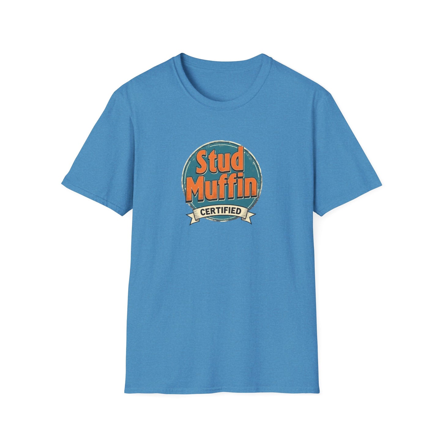 Stud Muffin Unisex Softstyle T-Shirt | Funny Gift for Dads, Birthdays, Father's Day, Casual Wear, Graphic Tee - Psychonaut Swag