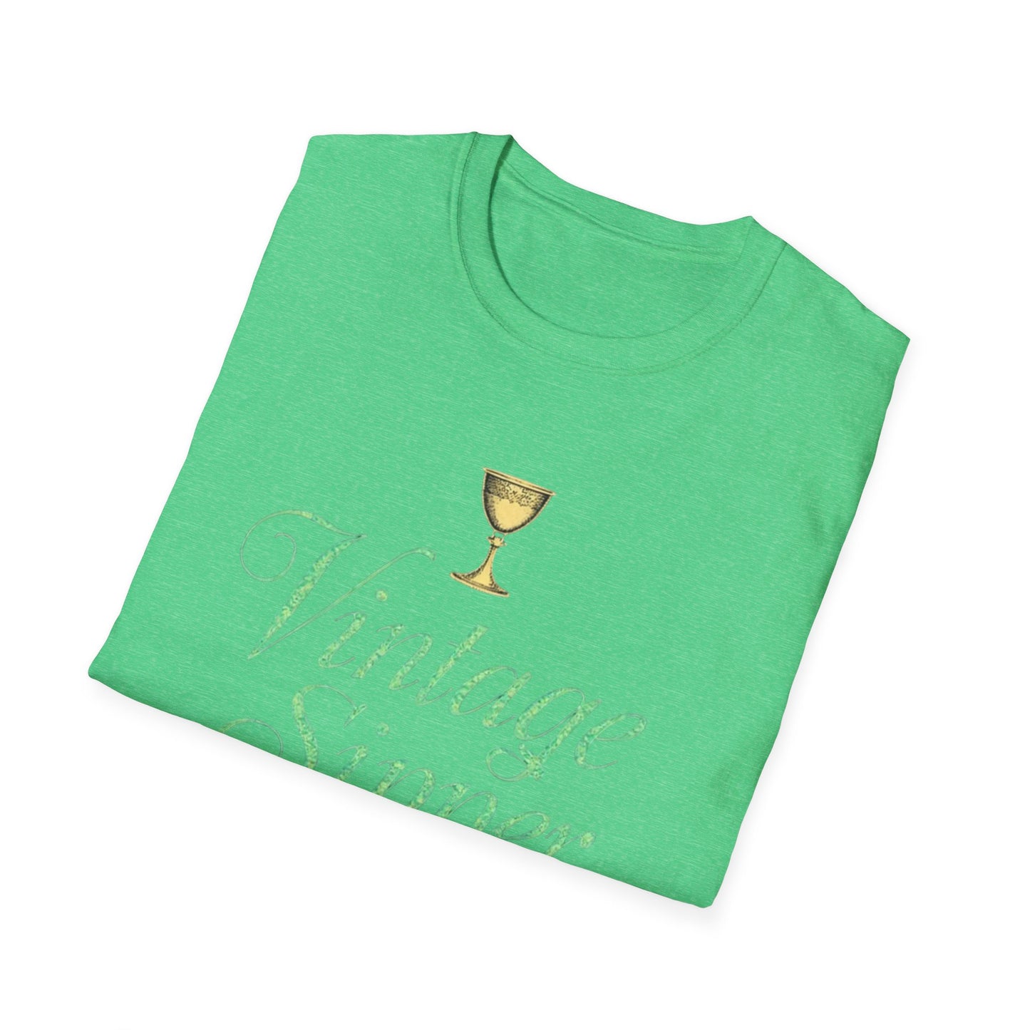 Vintage Sipper Unisex Softstyle T-Shirt, Casual Wear, Gift for Wine Lovers, Bar Night, Vintage Inspired Apparel - Psychonaut Swag