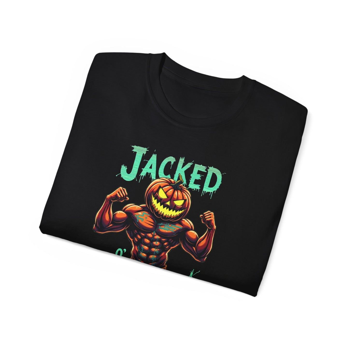 Jacked Lantern Tee | Fun Halloween T-Shirt, Pumpkin Costume Tee, Men's Halloween Shirt, Unisex Graphic Tee, Autumn Apparel