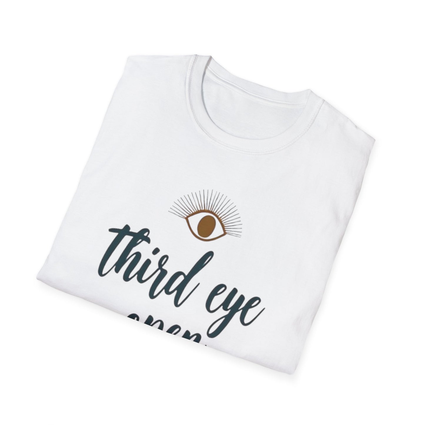 Third Eye insight, Open Unisex Softstyle T-Shirt, Spiritual Gift, Graphic Tee, Meditation Apparel, Casual Wear, Yoga Clothing, Unique T-Shirt - Psychonaut Swag