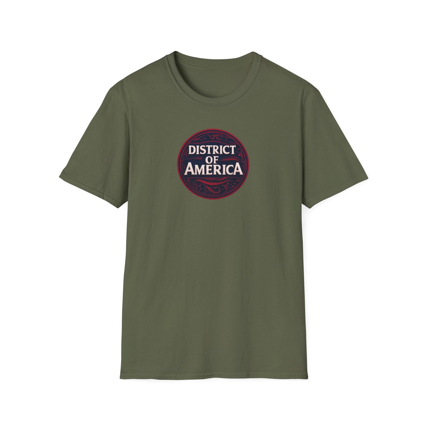 District of America, Washington DA, Unisex Softstyle T-Shirt - Psychonaut Swag