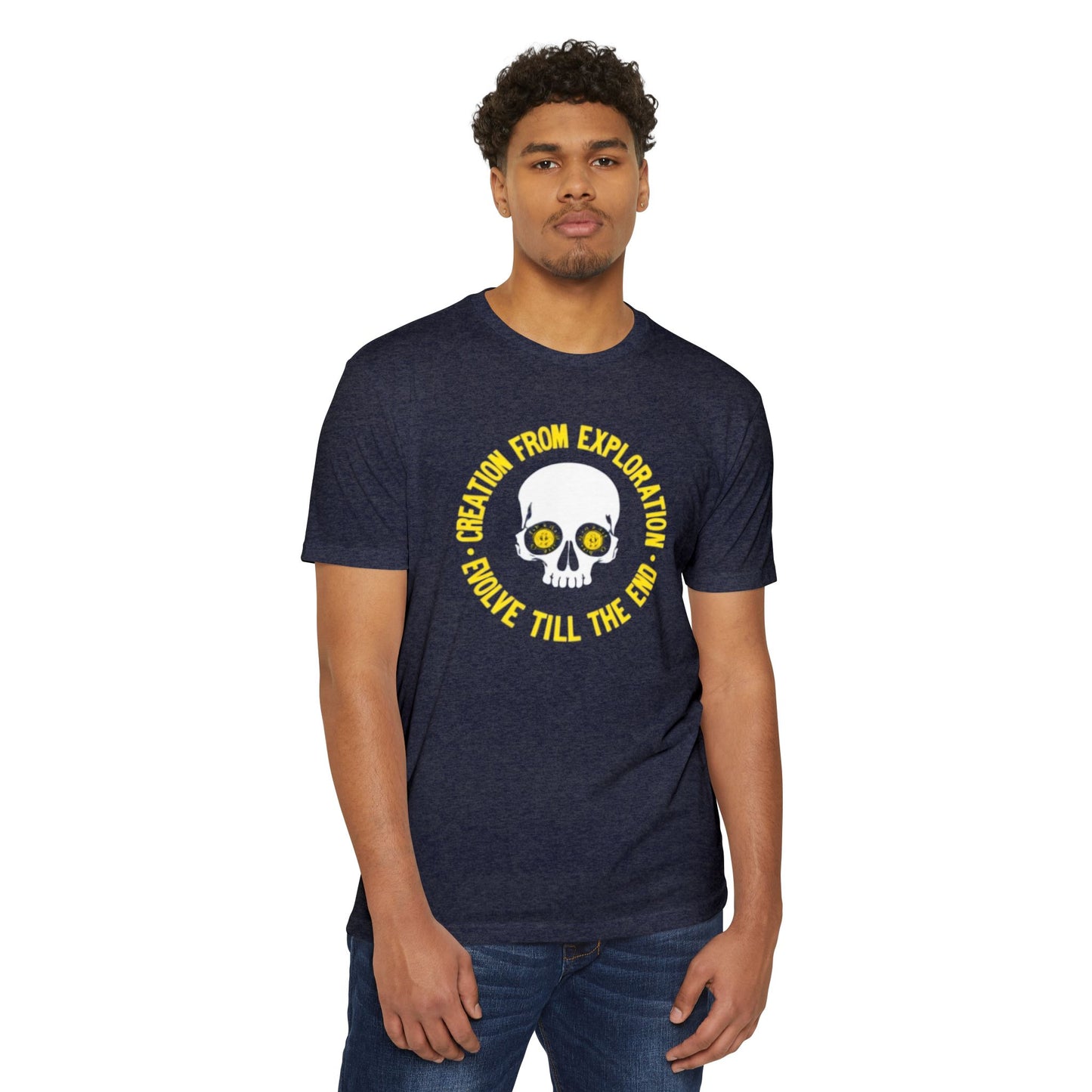 Skull Exploration T-Shirt | Unisex Tee for Adventurers, Fun Graphic Tee, Unique Gift for Explorers, Perfect for Casual Days, Evolution Theme