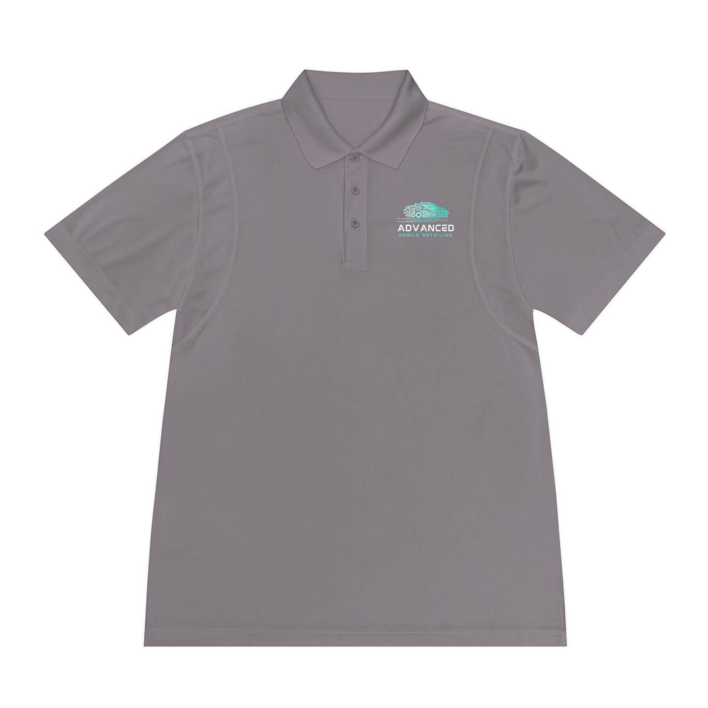 Advanced Mobile, Men's Sport Polo Shirt, Activewear, Casual Dress Shirt for Men, Perfect for Outdoor Activities, Golf, and Everyday Wear