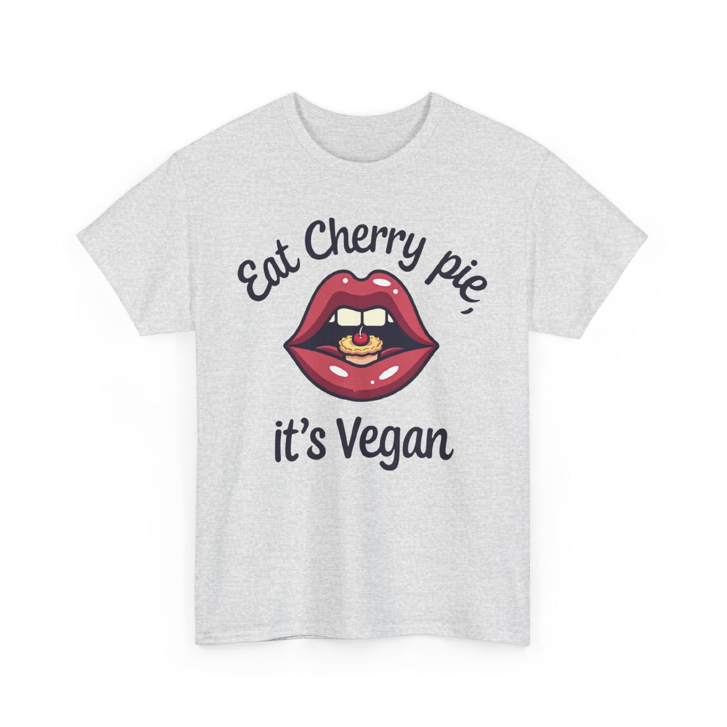 Vegan Cherry Pie Graphic Tee for Food Lovers - Psychonaut Swag