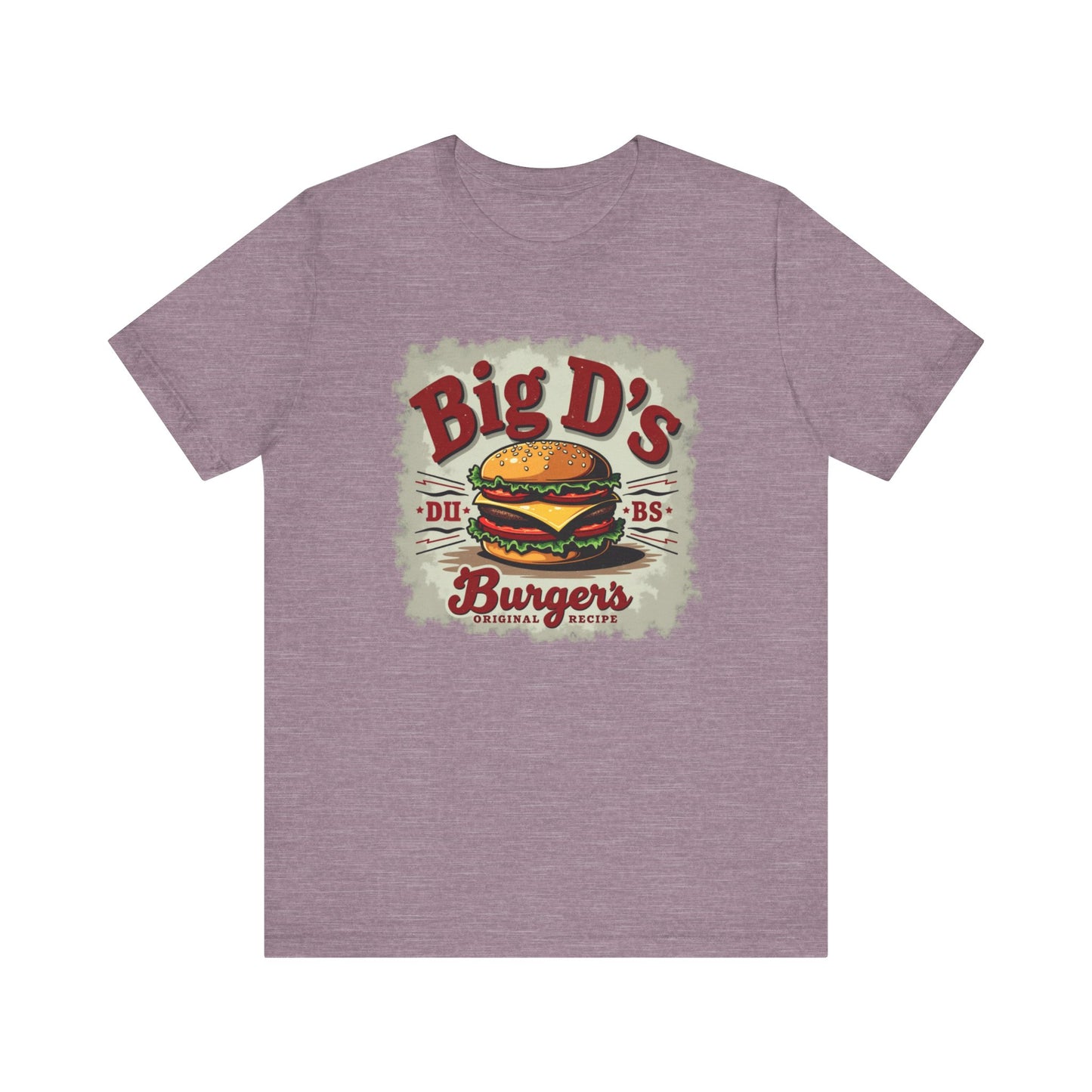 Big D's Burgers Unisex Jersey Tee - Fun Foodie Shirt, Casual Wear, Burger Lover Gift, Retro Fast Food T-Shirt, Summer BBQ Fashion - Psychonaut Swag