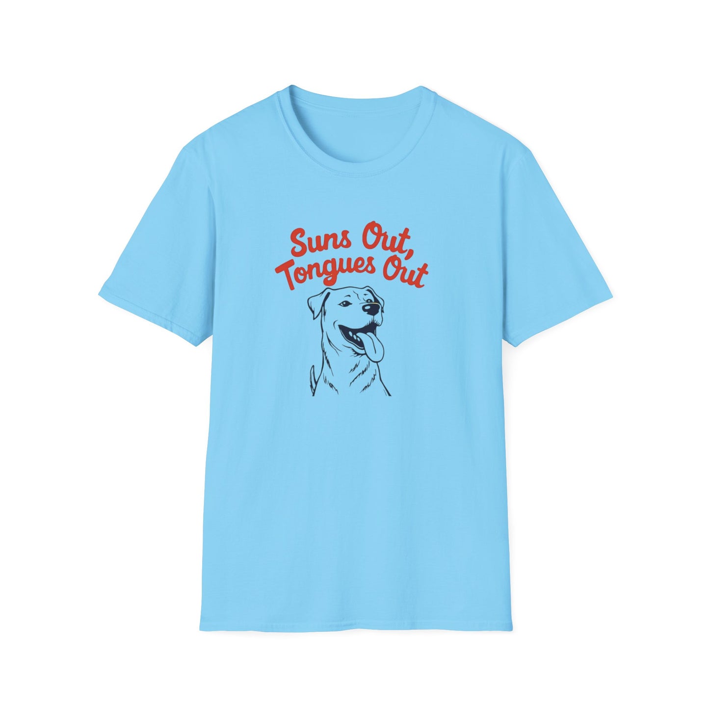 Suns Out, Tongues Out T-Shirt – Unisex Summer Tee, Dog Lovers Gift, Casual Wear, Cute Pet Shirt, Animal Lover Apparel - Psychonaut Swag