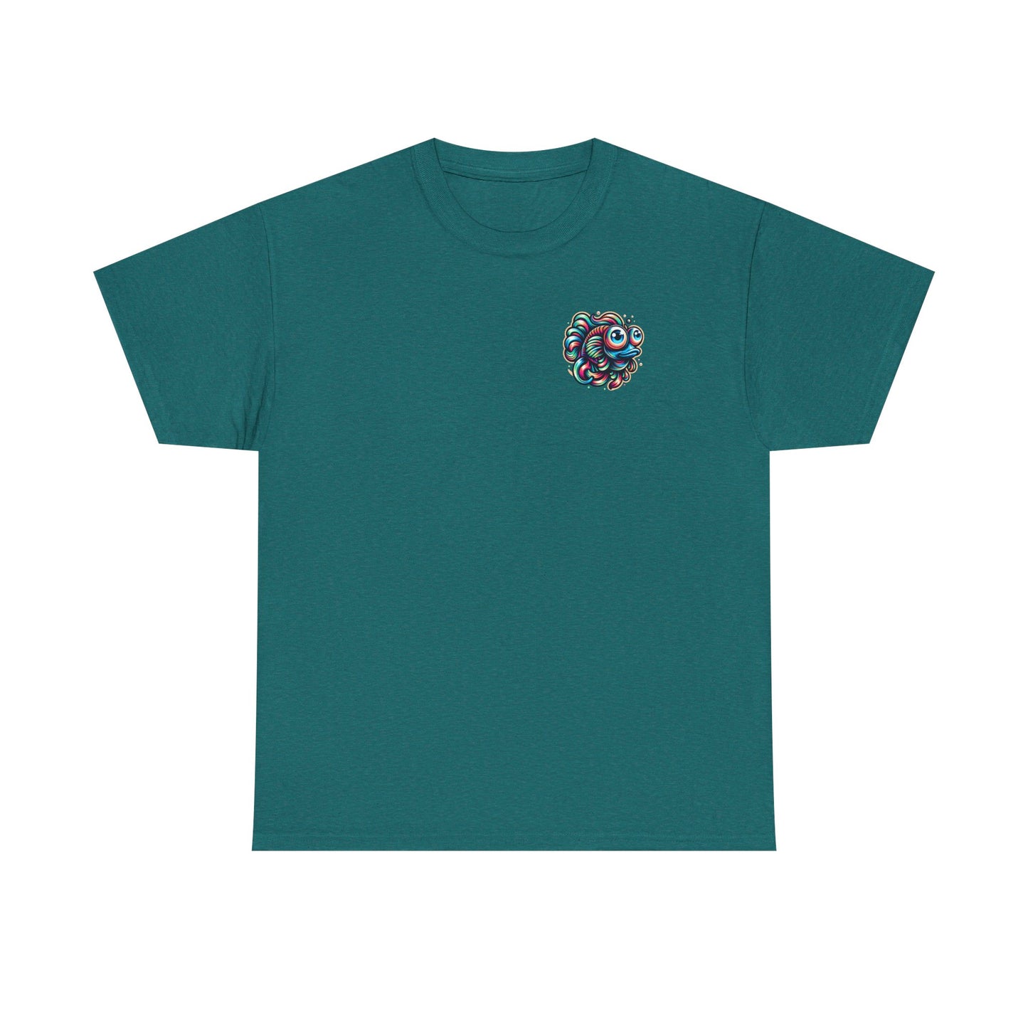 Psychedelic Fish Graphic Unisex Heavy Cotton Tee - Fun & Vibrant Apparel - Psychonaut Swag