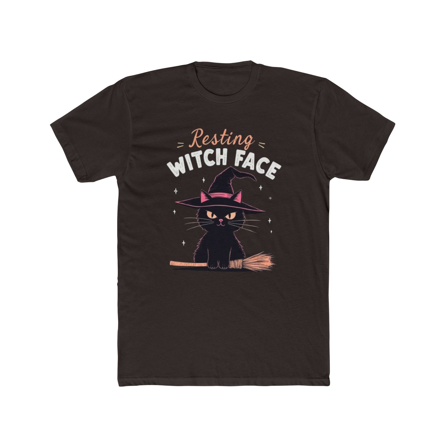Resting Witch Face Tee - Cute Cat Graphic T-Shirt, Halloween Shirt, Fall Apparel, Unisex Crew Neck, Gift for Cat Lovers - Psychonaut Swag