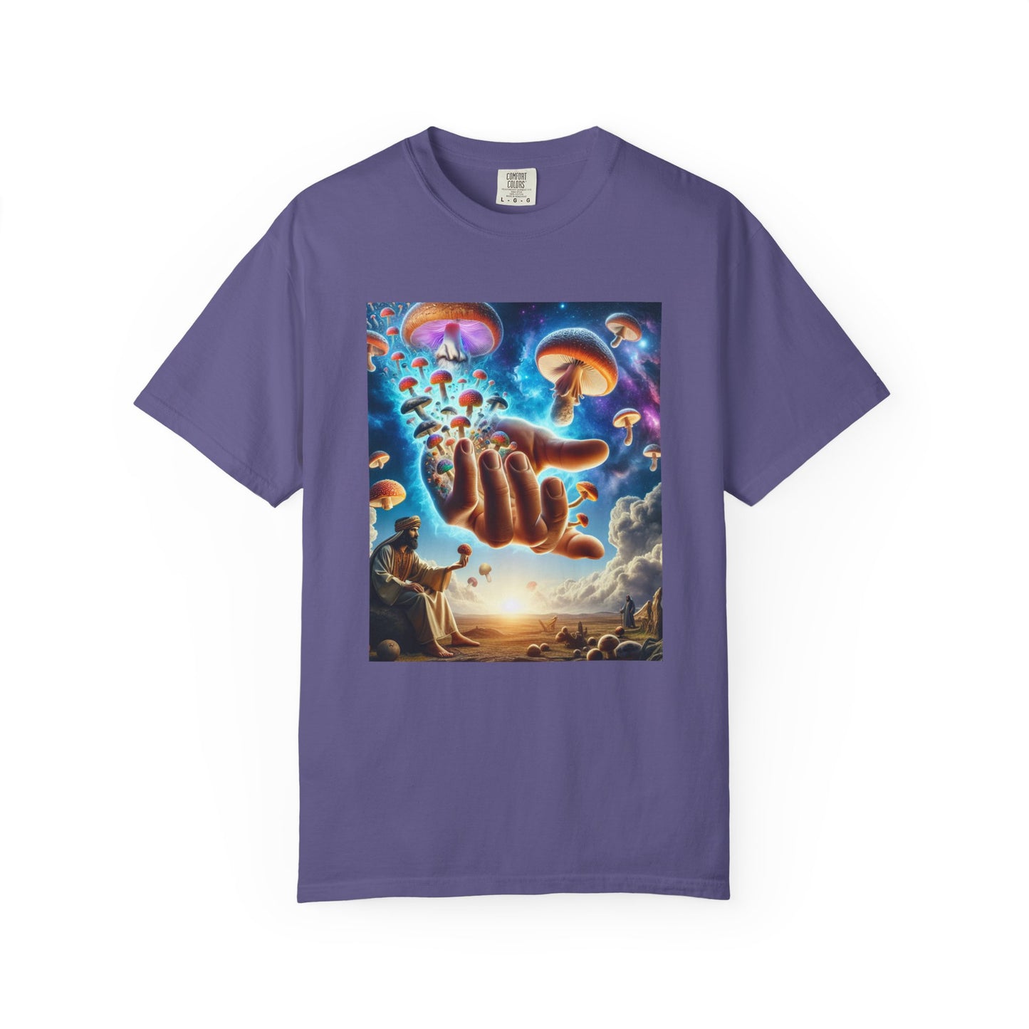 Mushrooms Gifted, Unisex Garment-Dyed T-shirt - Psychonaut Swag