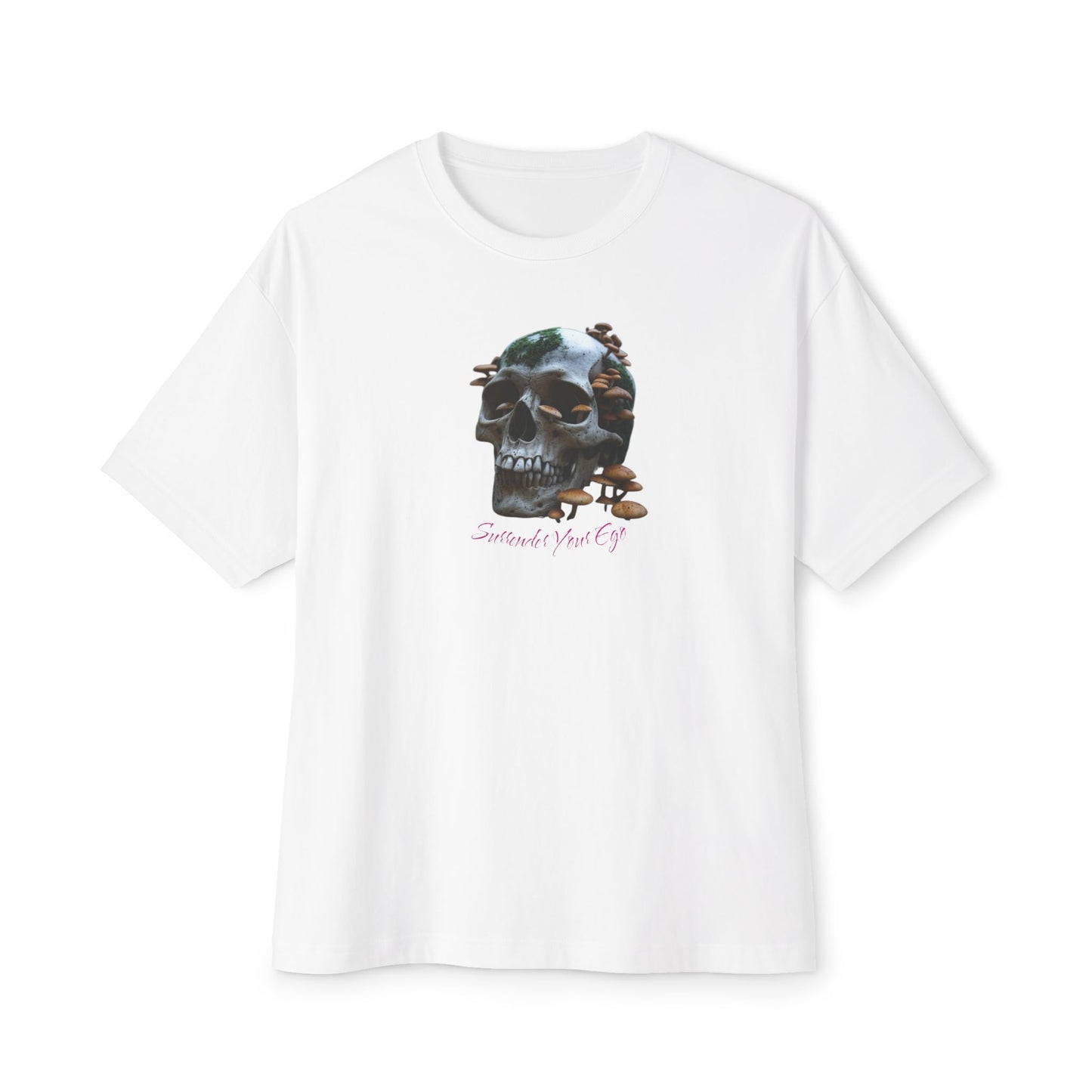Mushroom Skull Graphic Unisex Oversized Tee | Casual Streetwear, Unique Gift, Statement Shirt, Relaxed Fit Fashion, Graphic Tee