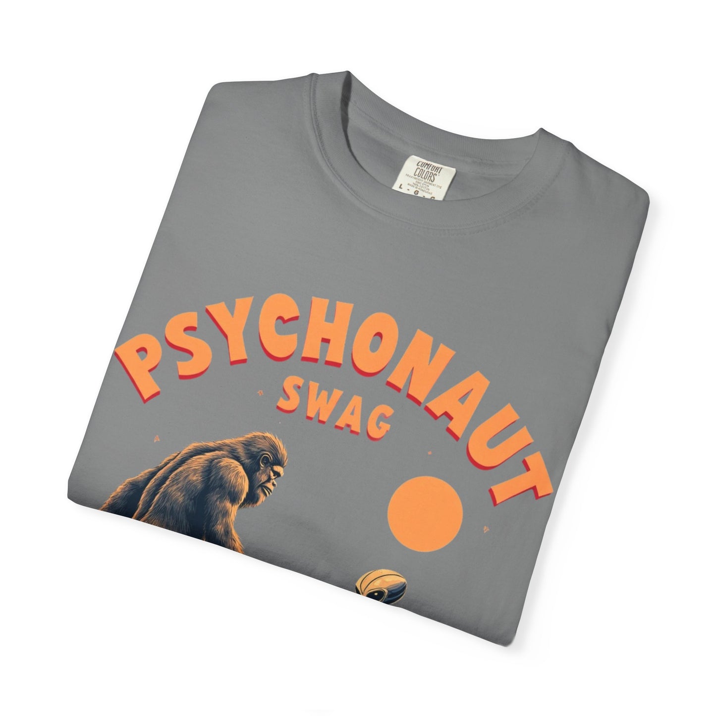 Alien vs Bigfoot, Psychonaut Swag Unisex T-Shirt, Funny Graphic Tee, Unique Gift for Gamers, Outdoor Lovers, Birthday, Casual Wear - Psychonaut Swag