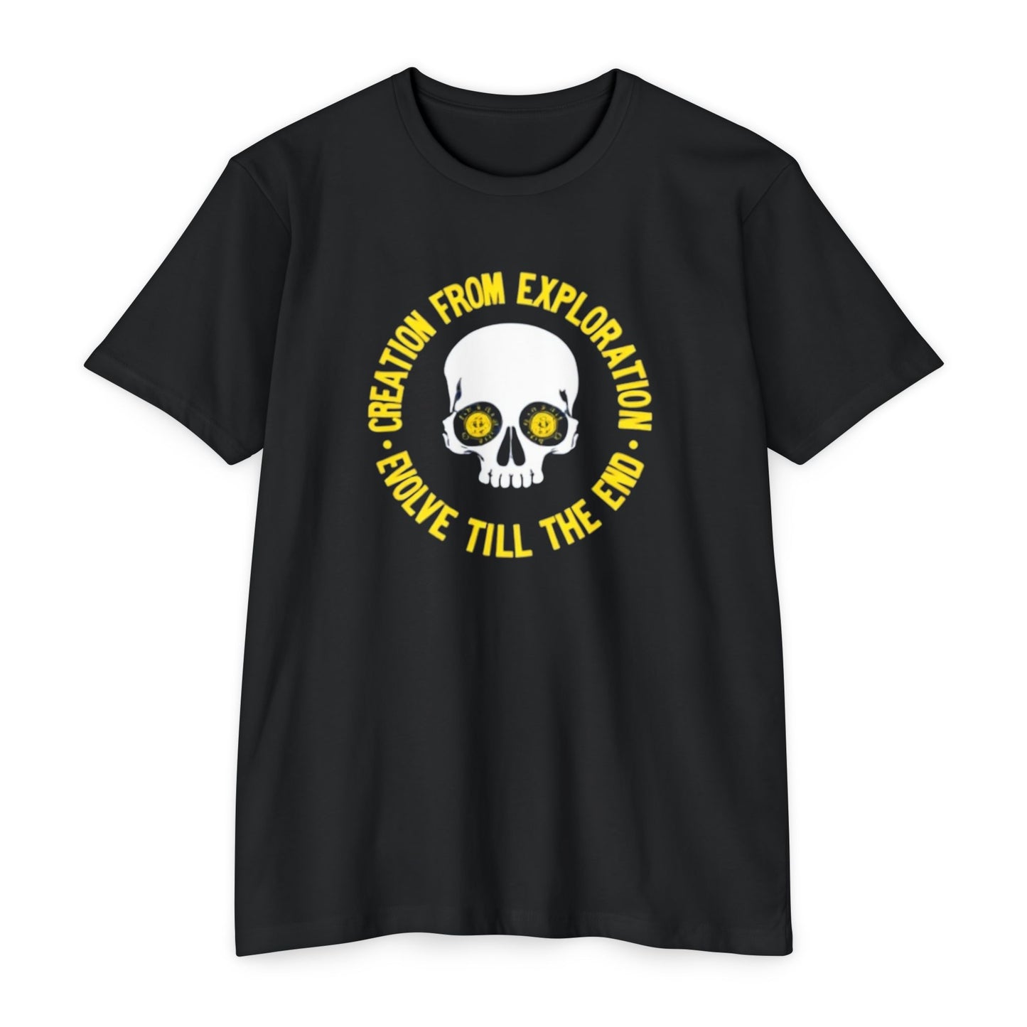 Skull Exploration T-Shirt | Unisex Tee for Adventurers, Fun Graphic Tee, Unique Gift for Explorers, Perfect for Casual Days, Evolution Theme