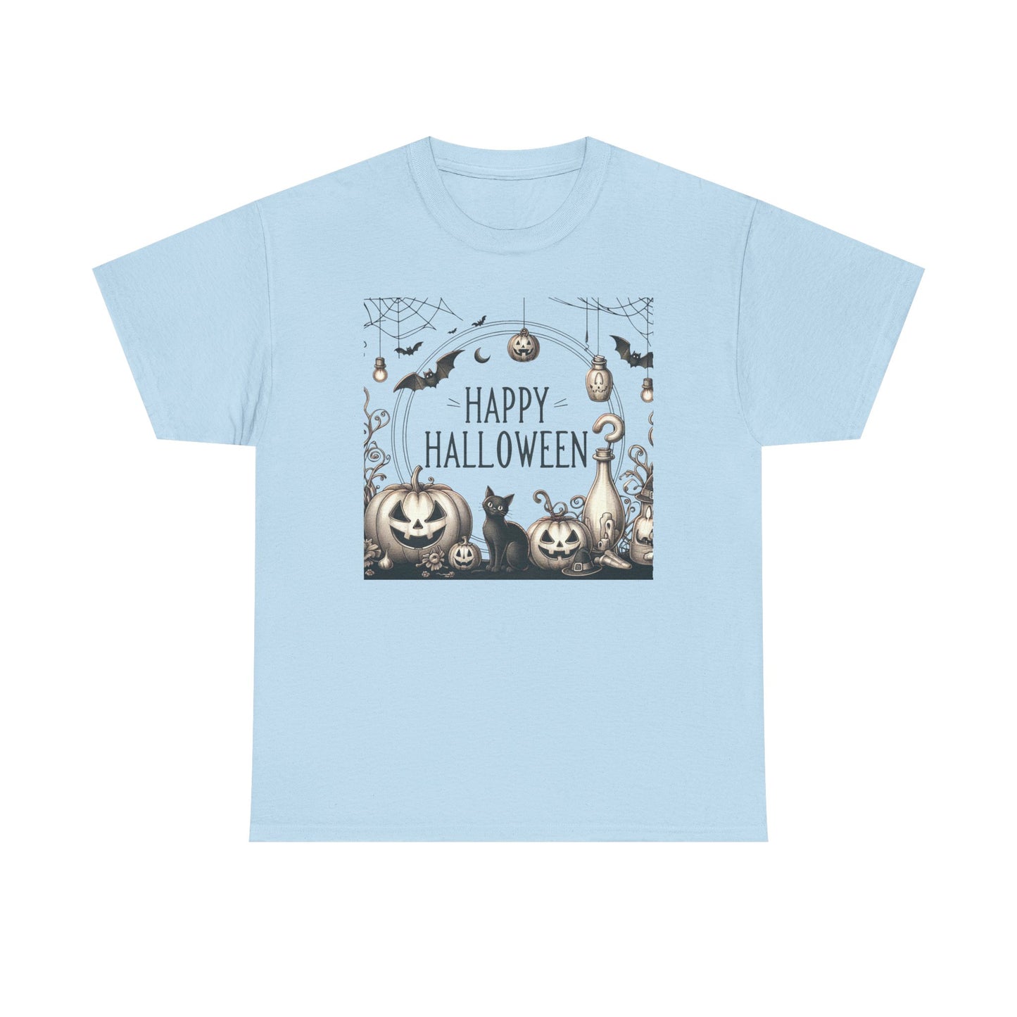 Halloween Vintage style party, Unisex Heavy Cotton Tee, Spooky Tee, Halloween Shirt, Ghostly Apparel, Pumpkin T-Shirt, Festive Clothing