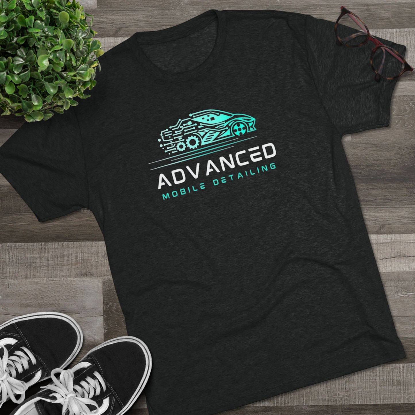Advanced Mobile Detailing, Tri-blend, Tee | Car Enthusiast T-Shirt, Custom Auto Care Shirt, Gift for Car Lovers, Unique Vehicle Detailing Apparel