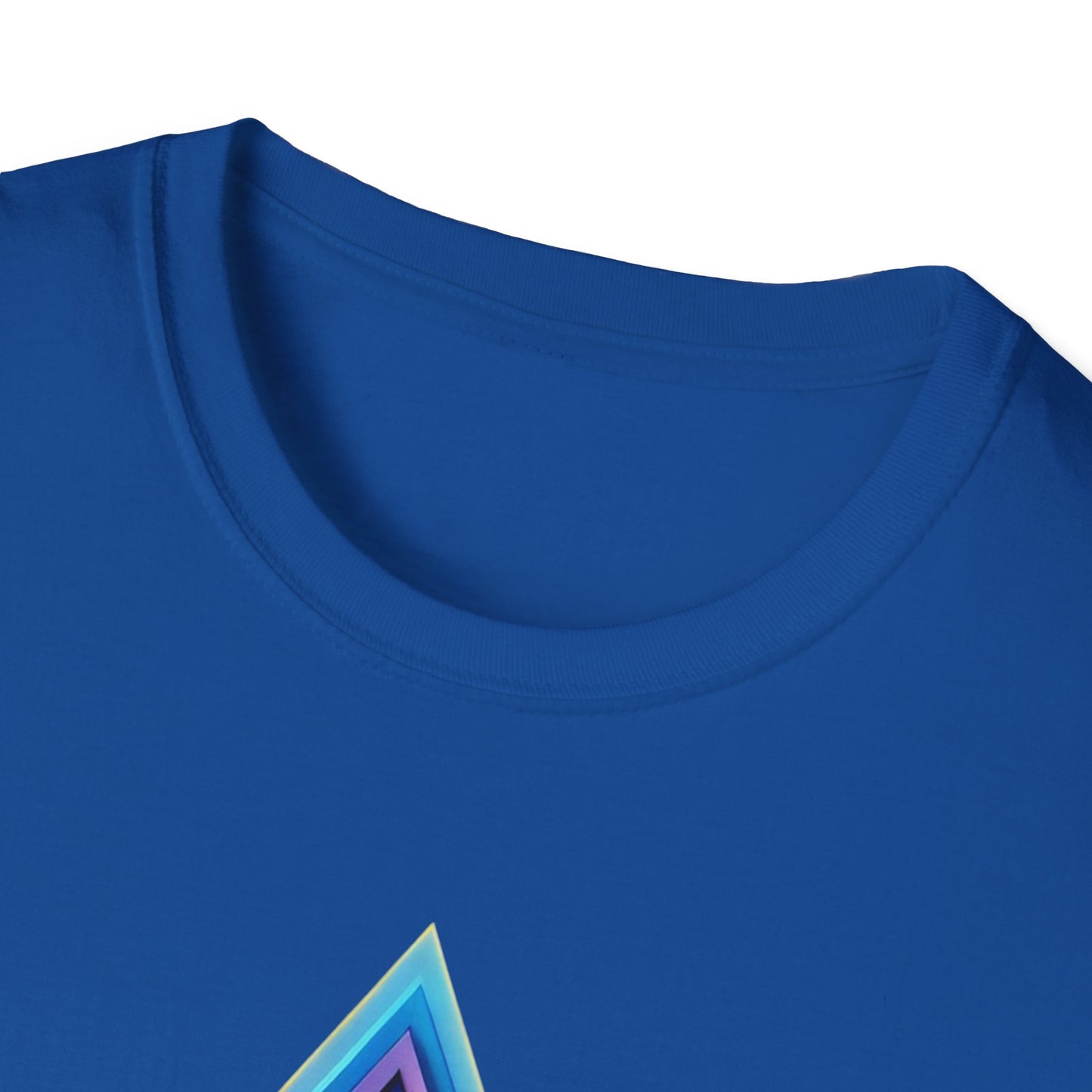 Triangle Rainbow, Unisex Softstyle T-Shirt - Psychonaut Swag