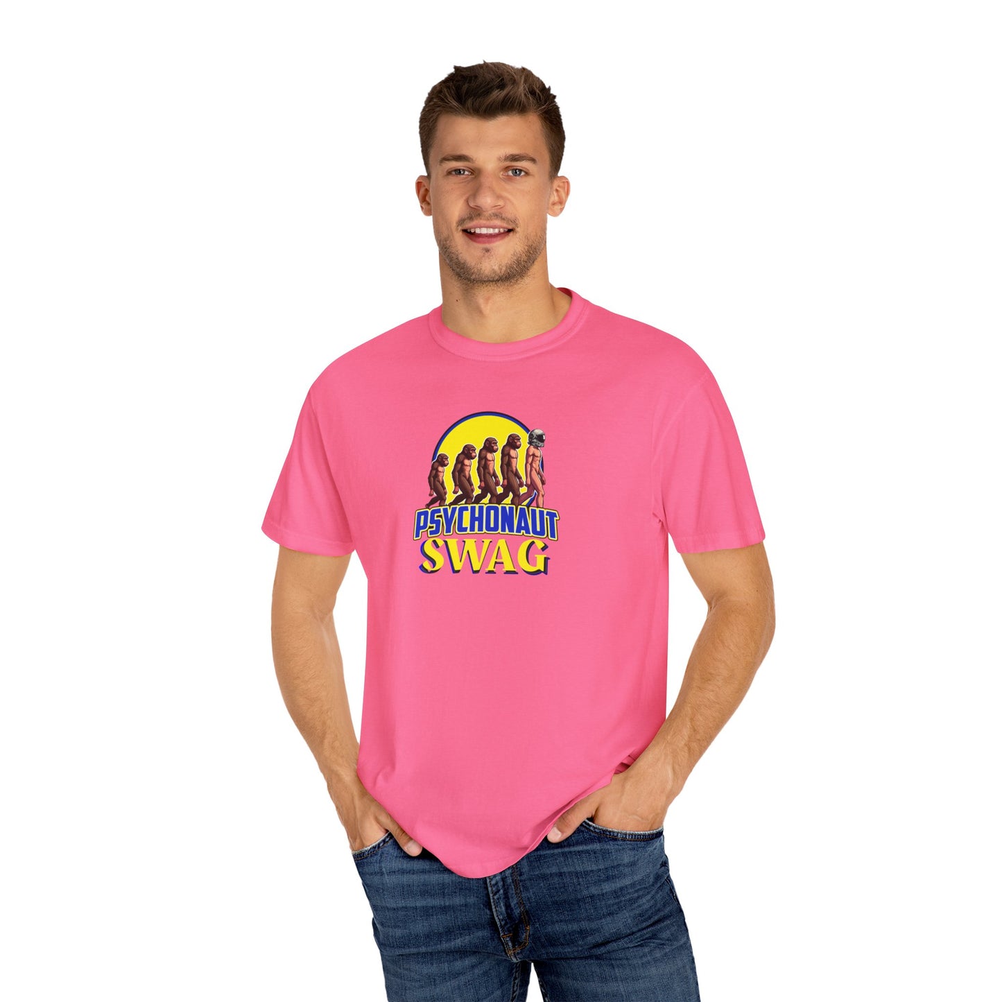 Psychonaut Swag small biz,  Unisex Garment-Dyed T-Shirt | Unique Gift for Festival Lovers, Streetwear, Casual Style, Summer Wardrobe, Psychedelic Art