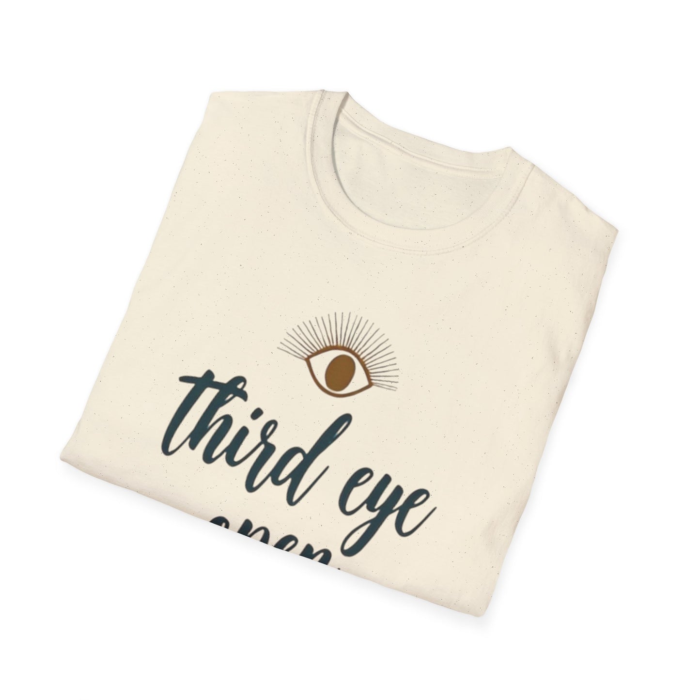 Third Eye insight, Open Unisex Softstyle T-Shirt, Spiritual Gift, Graphic Tee, Meditation Apparel, Casual Wear, Yoga Clothing, Unique T-Shirt - Psychonaut Swag
