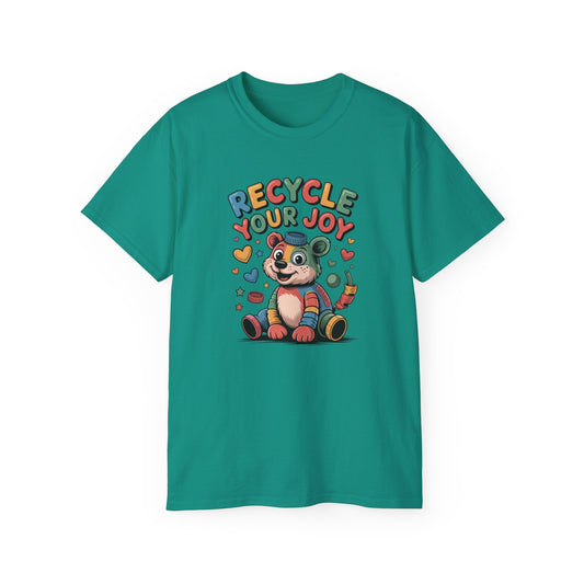 Recycle Your Joy Panda Tee — Cute Eco-Friendly Positive Message T-Shirt