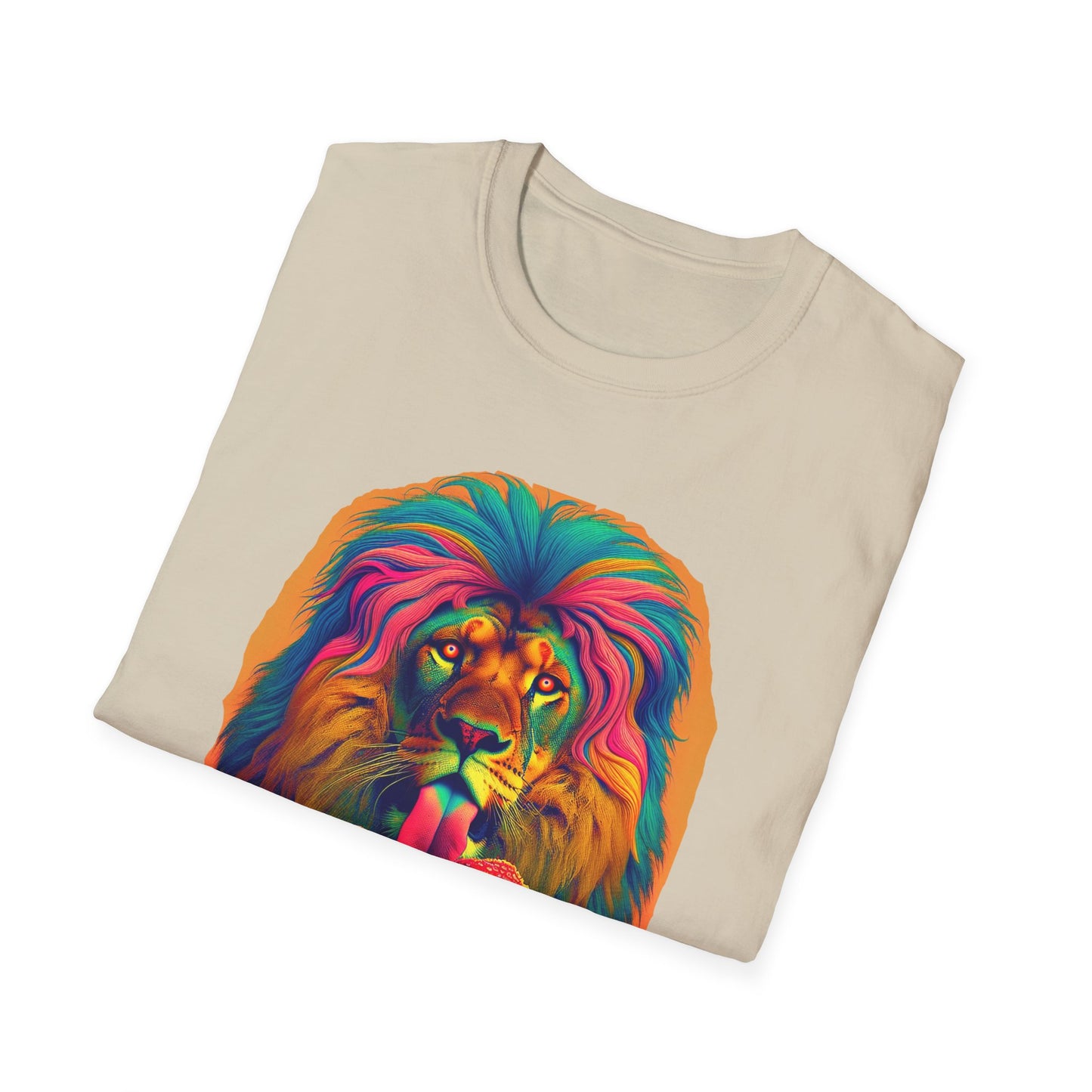 Lion Lick, Mushroom tee, Unisex T-Shirt - Psychonaut Swag