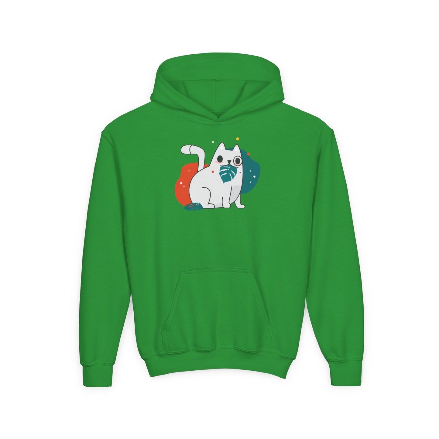 Crazy Cat Youth Heavy Blend Hooded Sweatshirt - Psychonaut Swag
