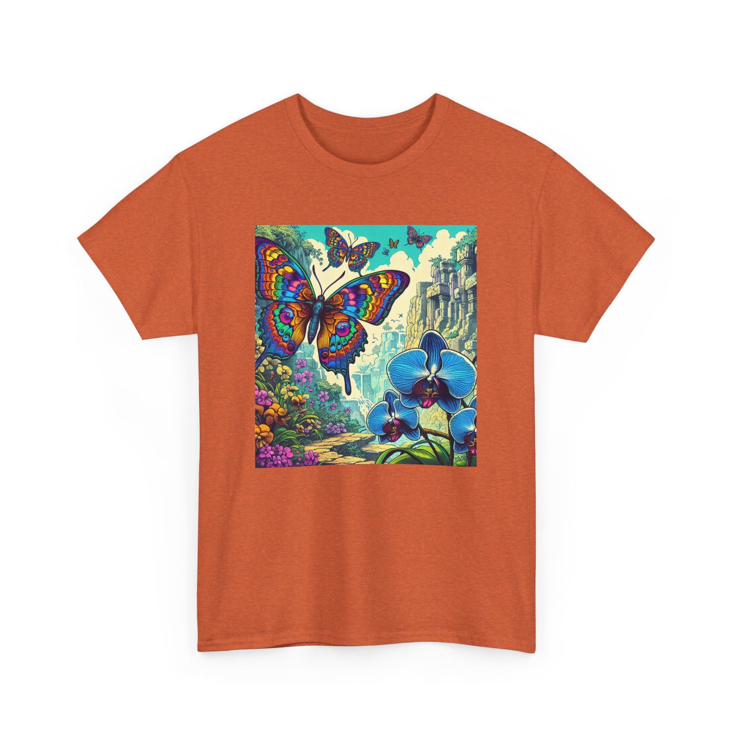 Butterfly Orchid, Unisex Heavy Cotton Tee - Psychonaut Swag