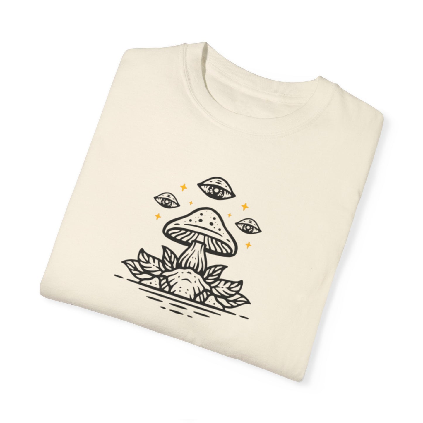 Mushroom pattern,Unisex Garment-Dyed T-shirt - Psychonaut Swag