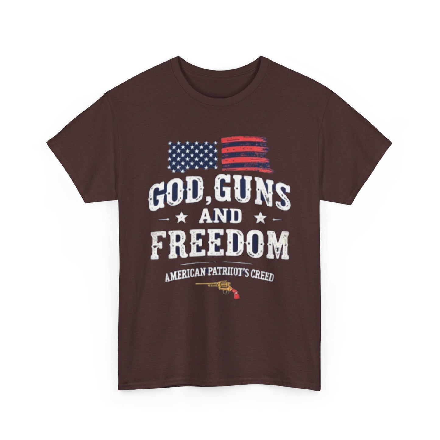 God, Guns, and Freedom American Patriot's Creed Shirt - Psychonaut Swag