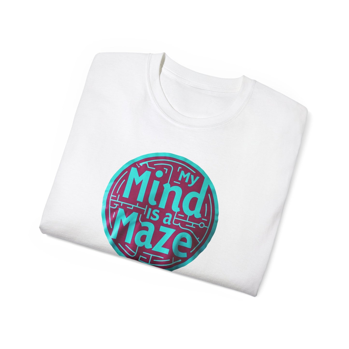 Mind is a Maze Unisex Ultra Cotton Tee - Creative and Thoughtful Shirt - Psychonaut Swag