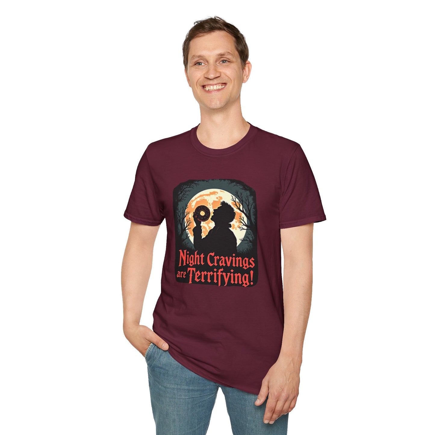 Night Cravings T-Shirt, Halloween Tee, Spooky Gift, Autumn Style, Horror Lovers Apparel, Graphic Shirt