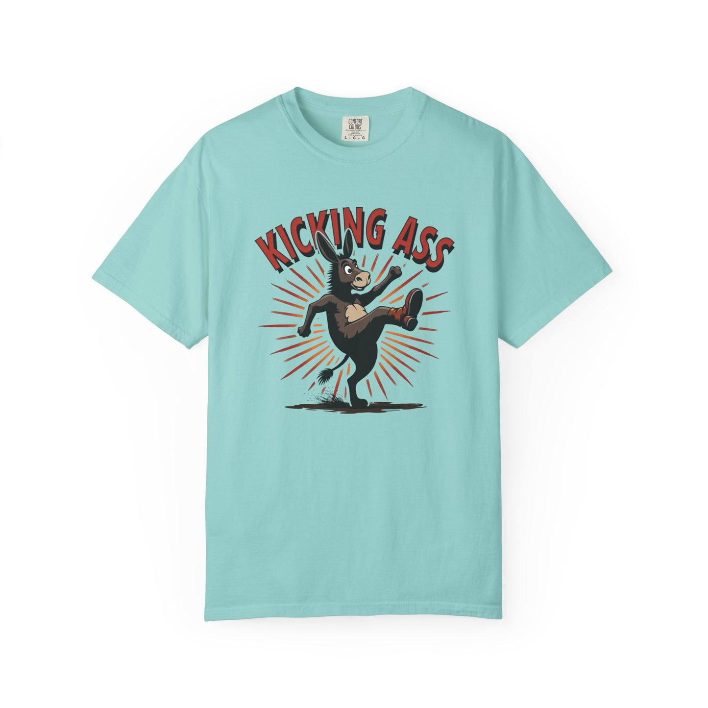 Kicking Donkey, Unisex T-Shirt | Funny Graphic Tee, Casual Wear, Humor Gift, Birthday Surprise, Motivational Apparel - Psychonaut Swag