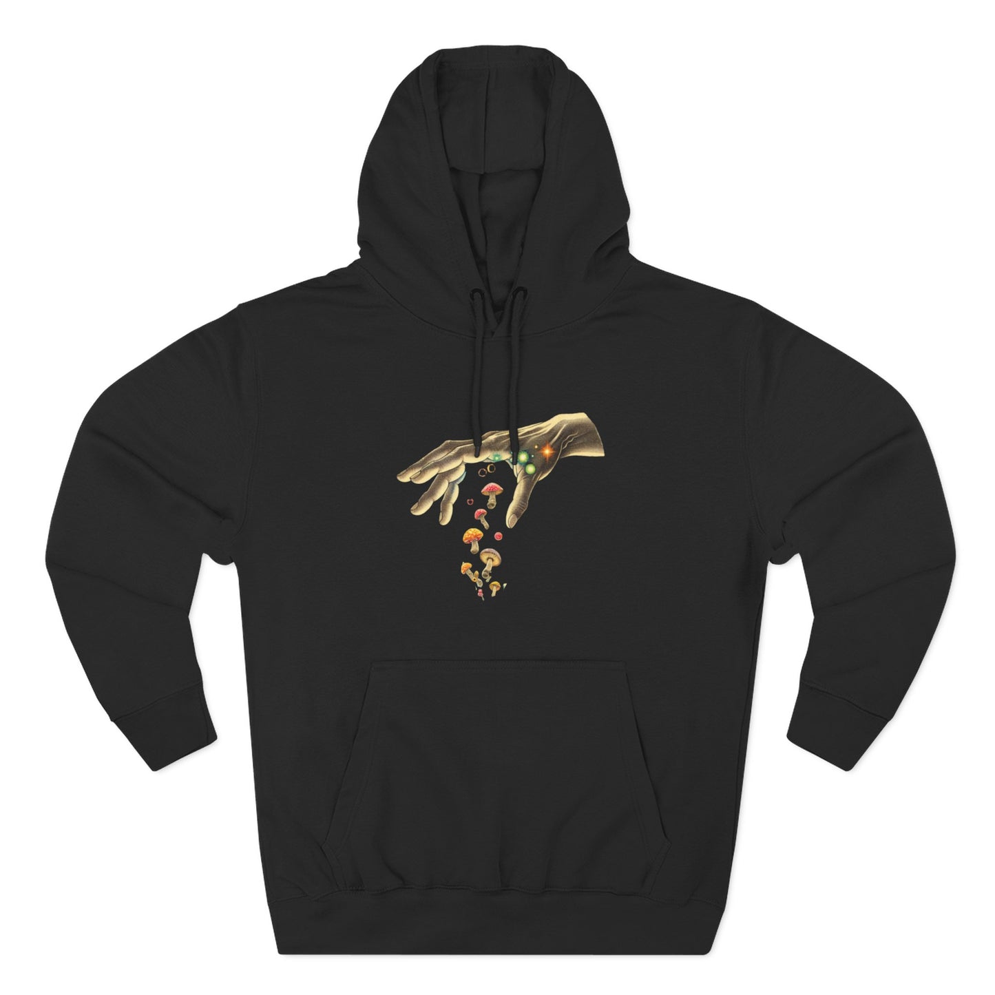 Gift from hand, Three-Panel Fleece Hoodie - Psychonaut Swag