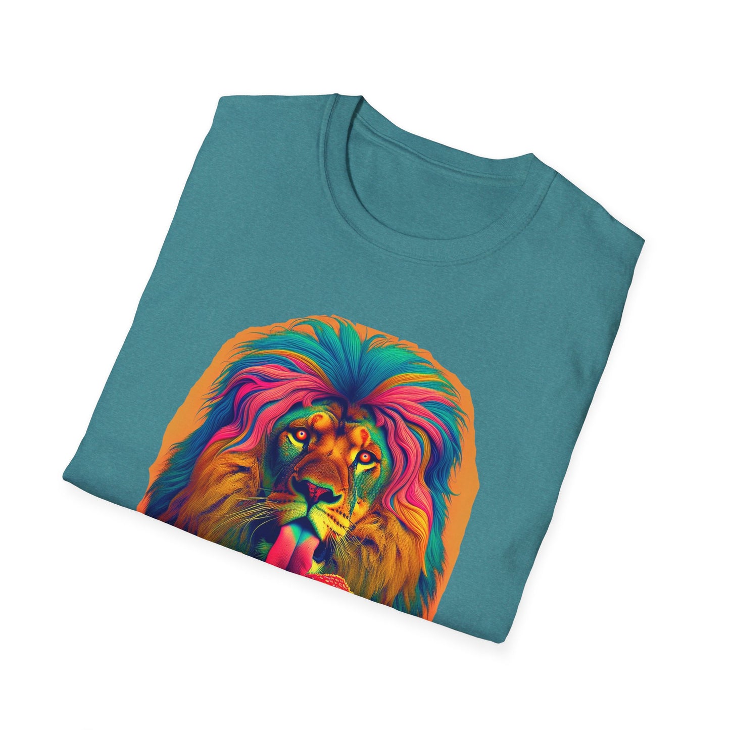 Lion Lick, Mushroom tee, Unisex T-Shirt - Psychonaut Swag