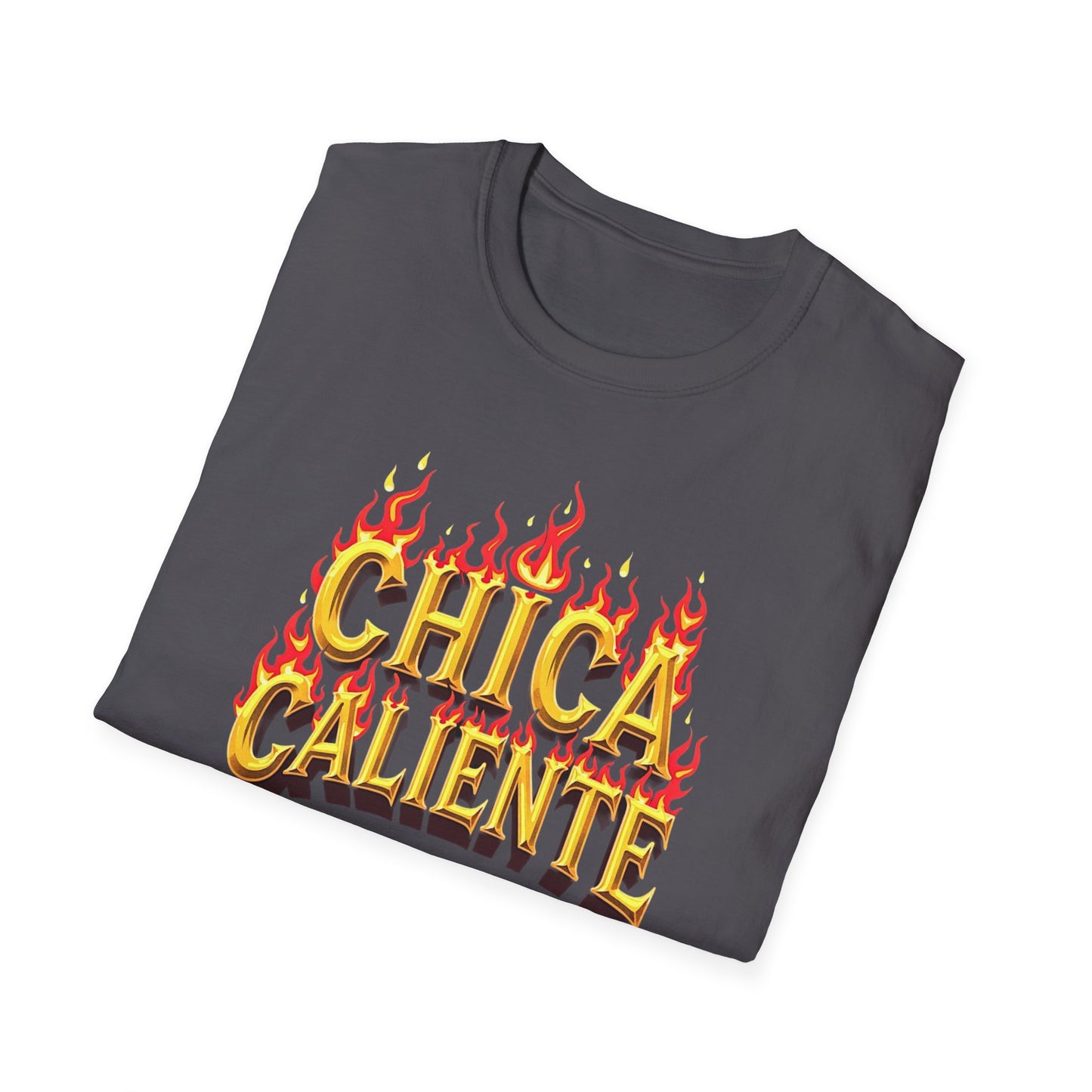 Hot Chick, Flame T-Shirt, Trendy Graphic Tee, Chica Caliente Shirt, Gift for Her, Summer Fashion, Casual Style - Psychonaut Swag