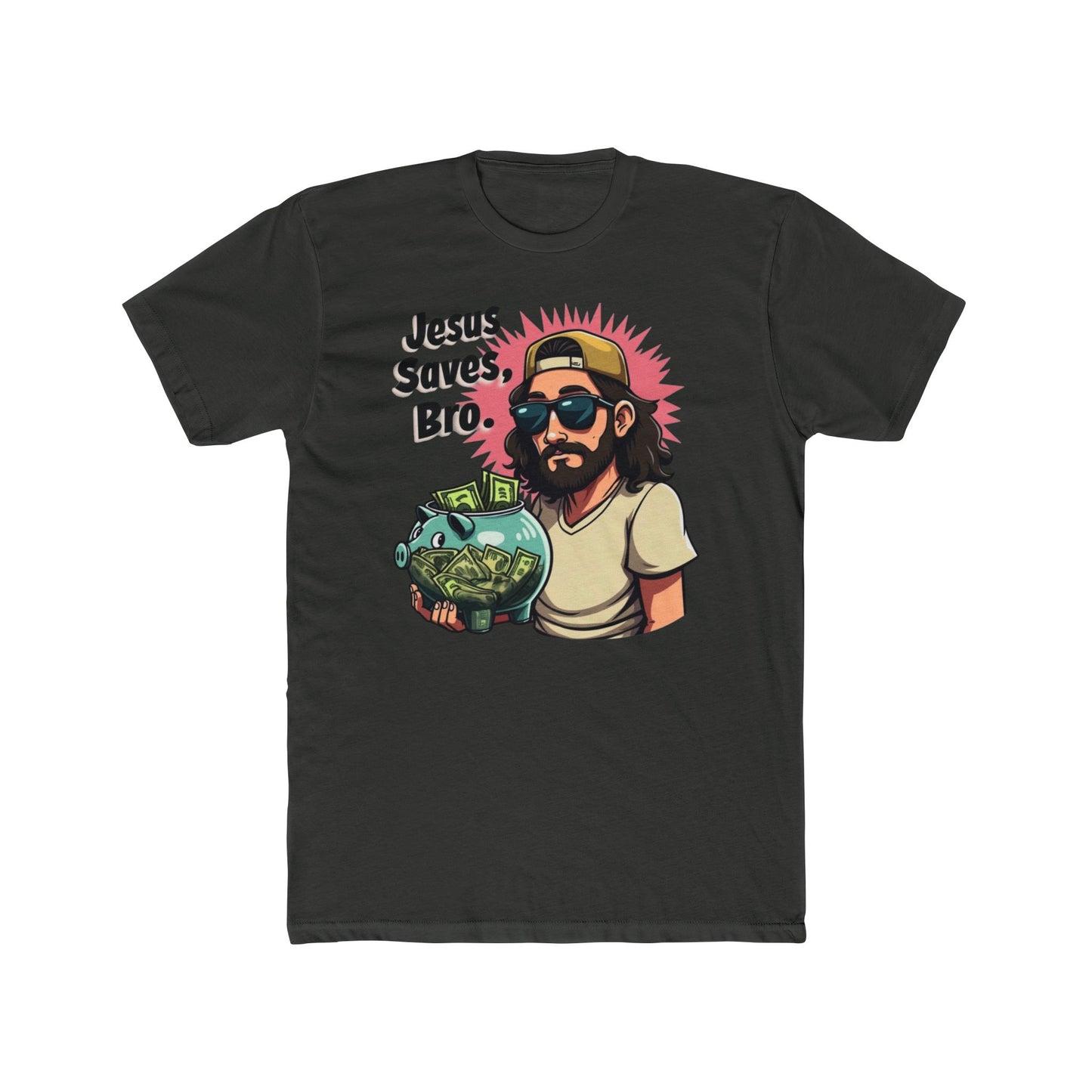Jesus Saves, Bro' - Casual Wear, Funny Gift, Humor Shirt, Church Events, Everyday Style - Psychonaut Swag