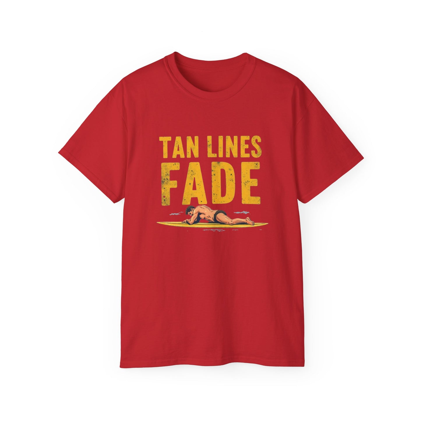 Surfer Tan Lines Tee, Unisex Cotton Shirt, Vacation Apparel, Beach Day Outfit, Casual Summer Clothing - Psychonaut Swag