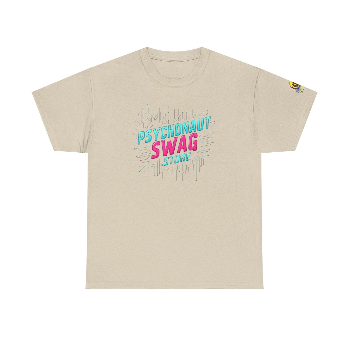Psychonaut Swag, Human Billboard, Unisex Heavy Cotton Tee