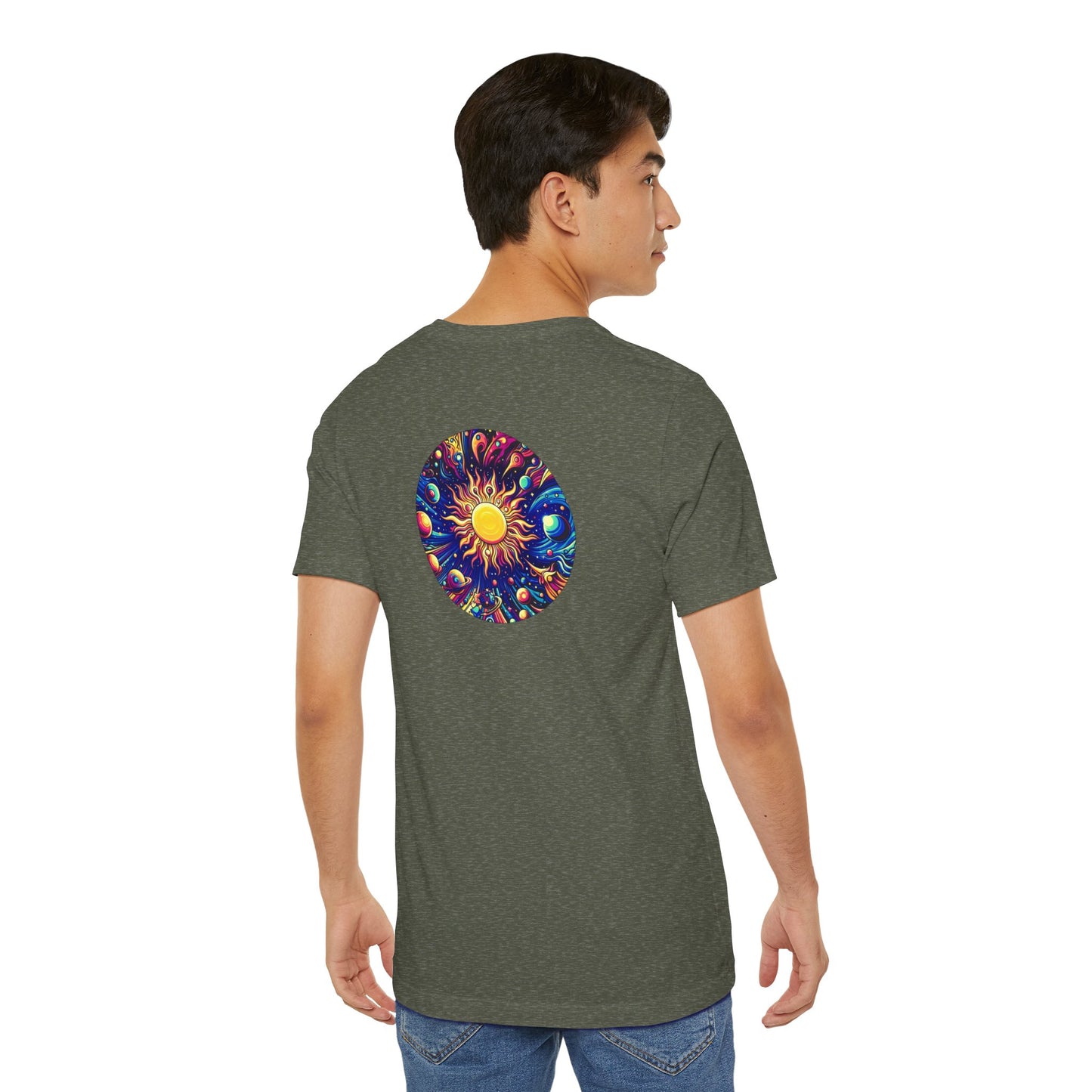 Psychonaut Staple solar system, Unisex Jersey Short Sleeve Tee