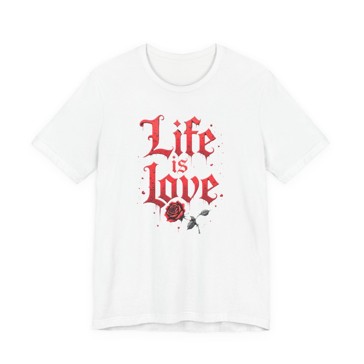 Life is Love Shirt, Love Themed Apparel, Gift for Couples, Valentine's Day Top - Psychonaut Swag