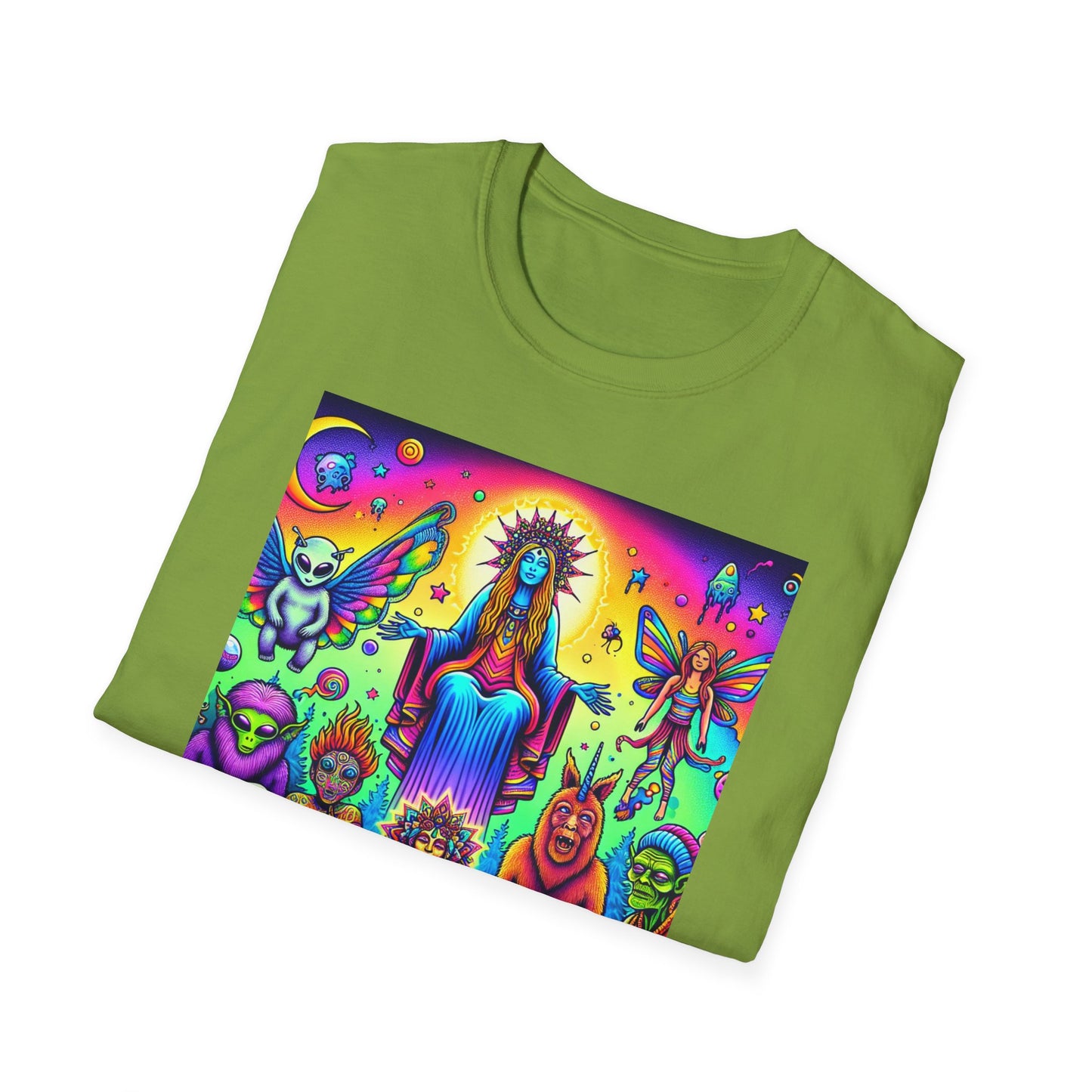 Mythical Creatures Unisex Softstyle T-Shirt - Last Supper Style - Psychonaut Swag
