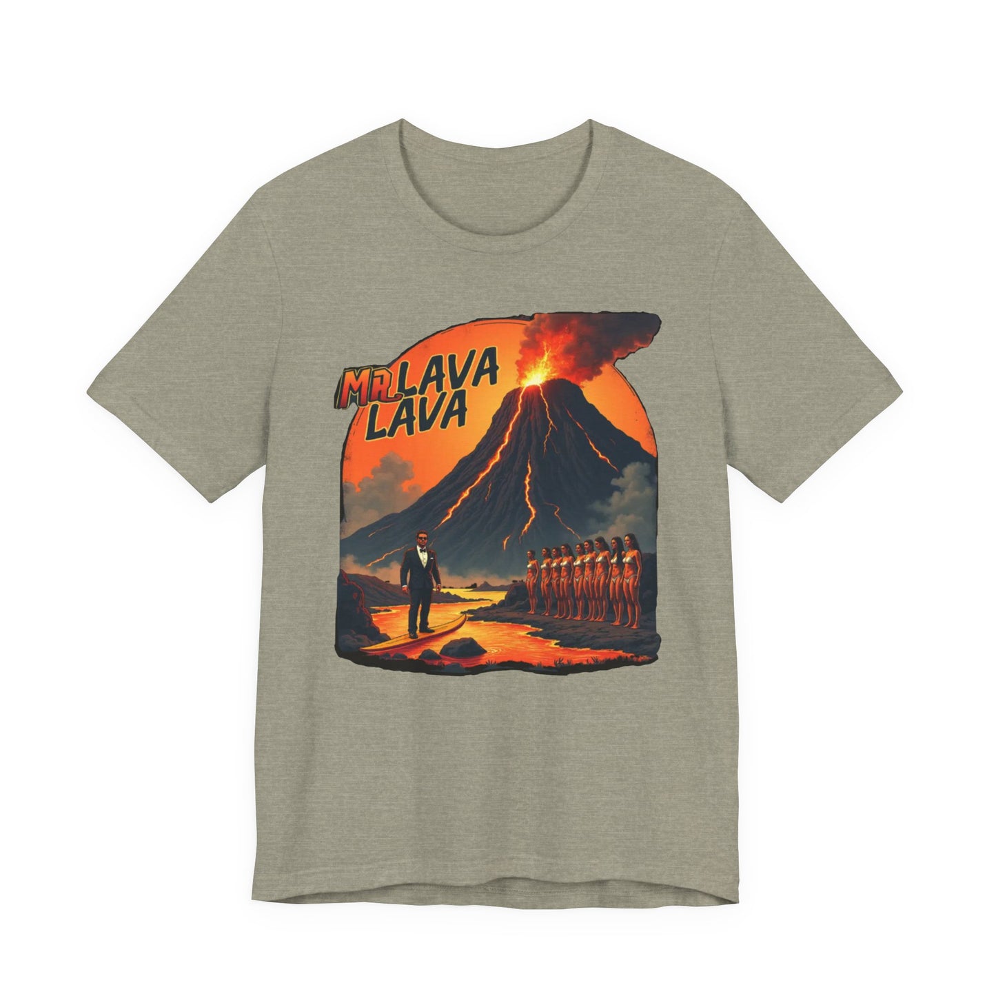 Mr. Lava Lava Tee, Unisex Graphic Shirt, Cool Retro T-Shirt, Perfect for Summer, Volcano Art, Gift for Geology Lovers - Psychonaut Swag