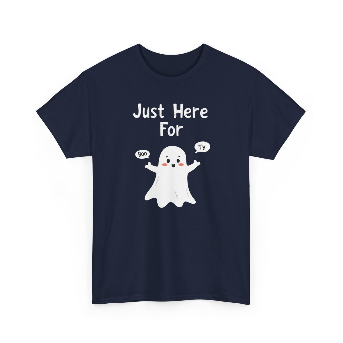 Cute Boo, Unisex Heavy Cotton Tee - Perfect for Self-Love, Gift, Casual Wear, Birthdays, or Relaxation
