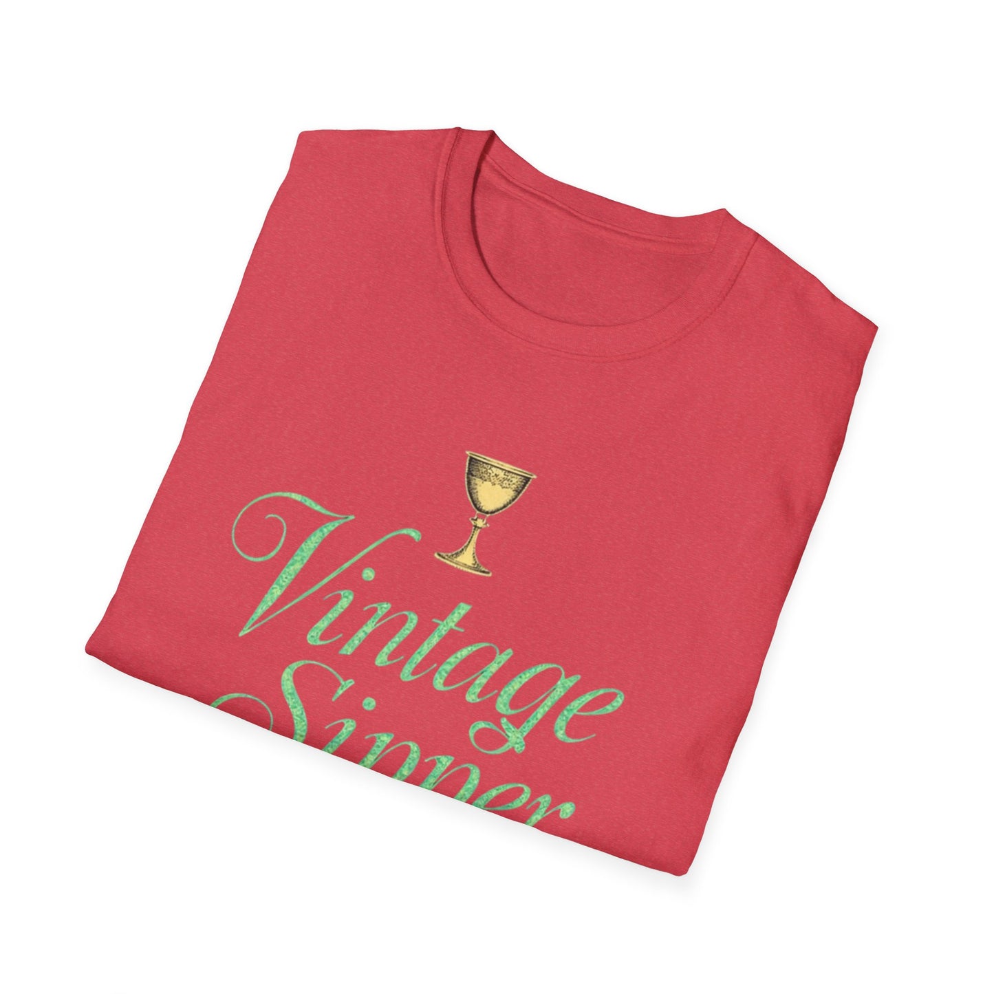 Vintage Sipper Unisex Softstyle T-Shirt, Casual Wear, Gift for Wine Lovers, Bar Night, Vintage Inspired Apparel